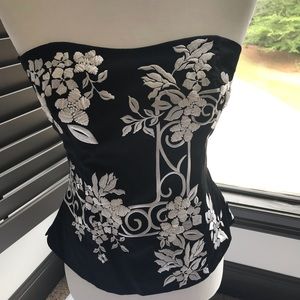 White House Black Market Strapless Top